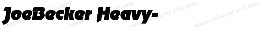 JoeBecker Heavy字体转换